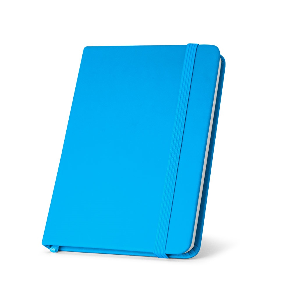 Bloc notes publicitaire en similicuir Bleu clair